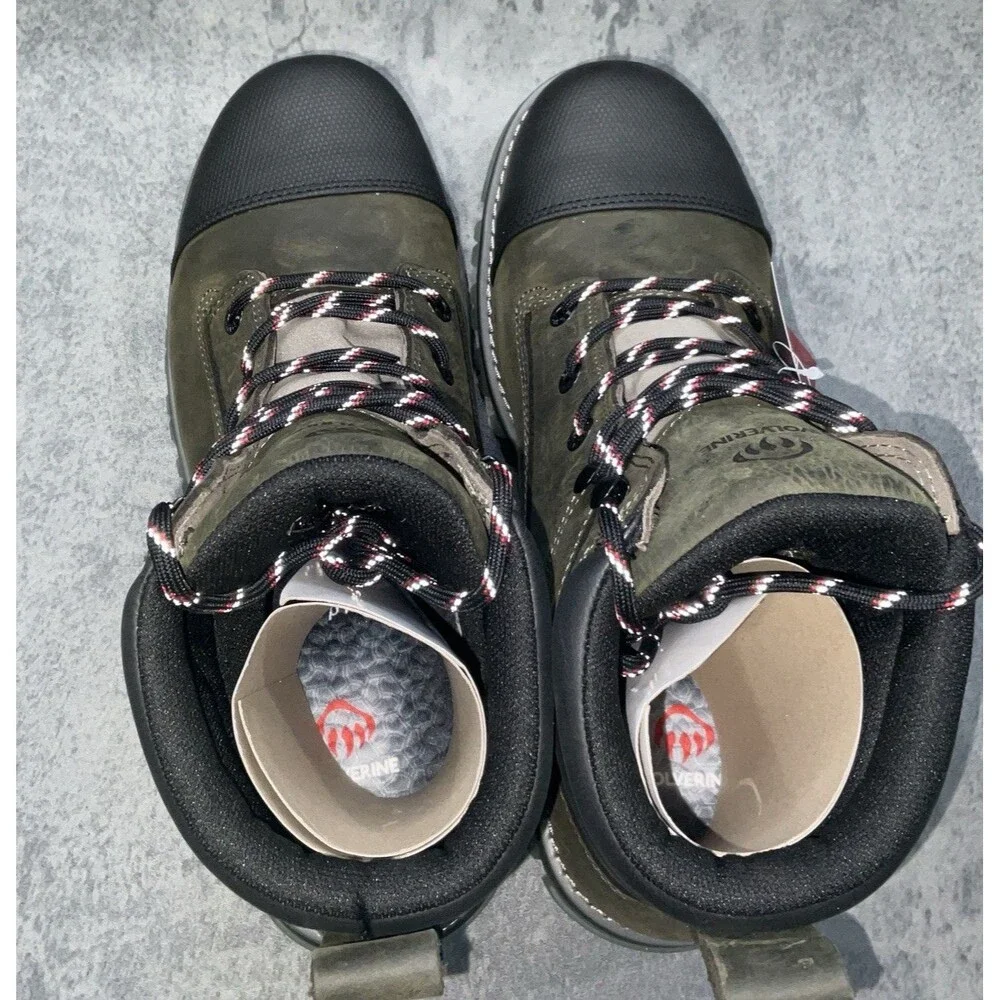 Wolverine Floorhand LX Cap-Toe 6”Work Boot Men Bungee Cord Size 11